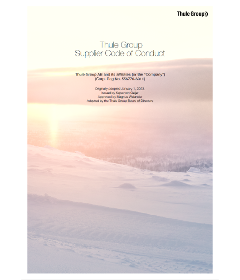 Supplier Code of Conduct